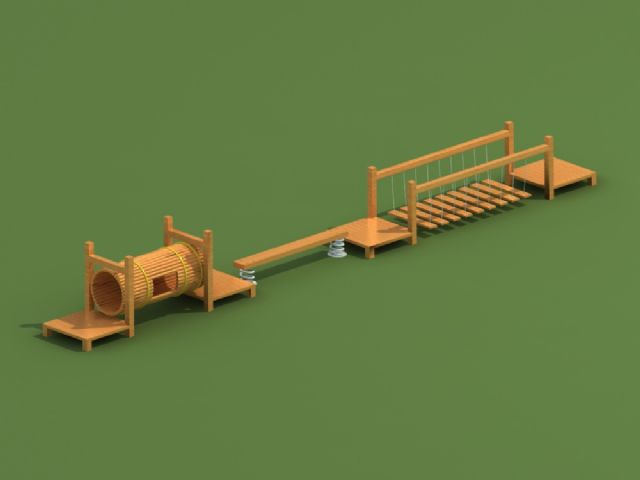 幼儿园户外实木制大型钻洞组合游乐设备玩具 HX1201N