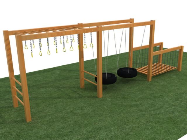 幼儿园实木制攀爬架轮胎玩具组合游乐设备玩具 HX1201W