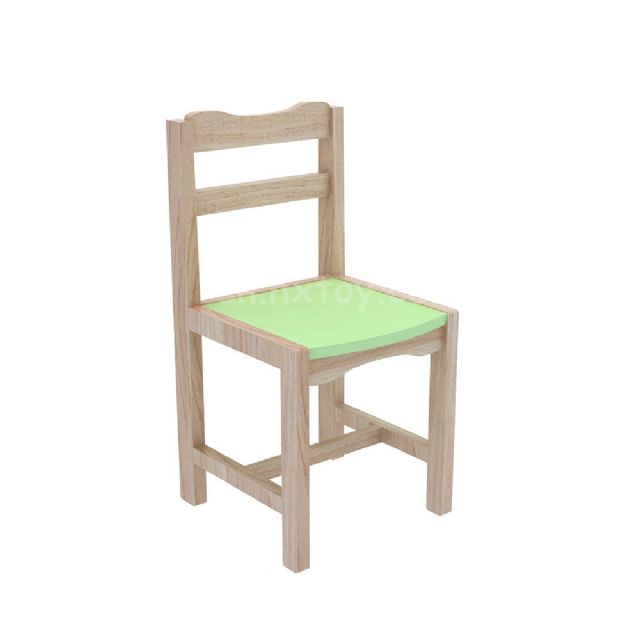 幼儿园实木制家具套色椅子 HX4203O