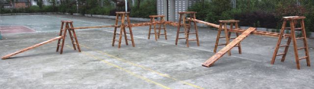 幼儿园实木制攀爬组合架大型游乐设施 HX1301V