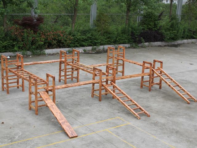 幼儿园户外大型实木制攀爬梯架组合游乐玩具设备 HX1301T