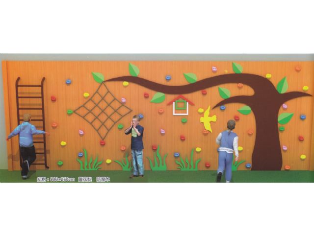 幼儿园户外大型实木制攀爬墙组合玩具游乐设施 HX1301C